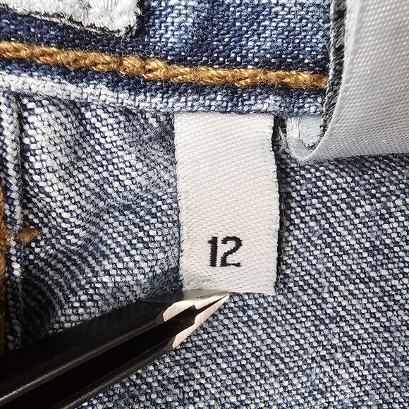 CK Calvin Klein Women’s Bootcut Jeans Size 12 / 32W 30L Sandblast Med Wash Denim - Picture 10 of 16